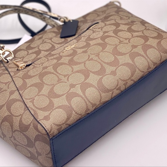 Coach Satchel In Colorblock Signature Canvas - Picture 8 of 10